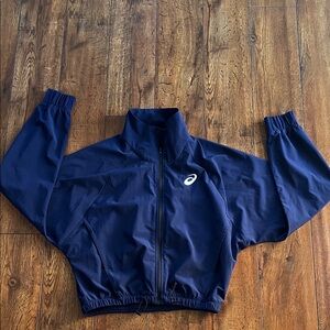 ASICS Navy Blue Zip-Up Jacket